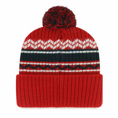 Los Angeles Angels '47 Youth Polar Vortex Cuffed Knit Hat with Pom - Red Hats
