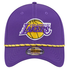 Los Angeles Lakers Featherweight Poly Rope Flex 39Thirty Hat Purple