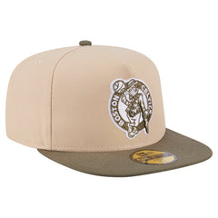 Boston Celtics Color Pack Two-Tone 59FIFTY A-Frame Fitted Hat Tan