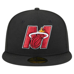 Miami Heat Deceptor 59FIFTY Fitted Hat Black