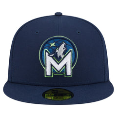 Minnesota Timberwolves Deceptor 59FIFTY Fitted Hat Navy