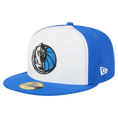 Dallas Mavericks Repeat 59Fifty Fitted Hat White/Blue