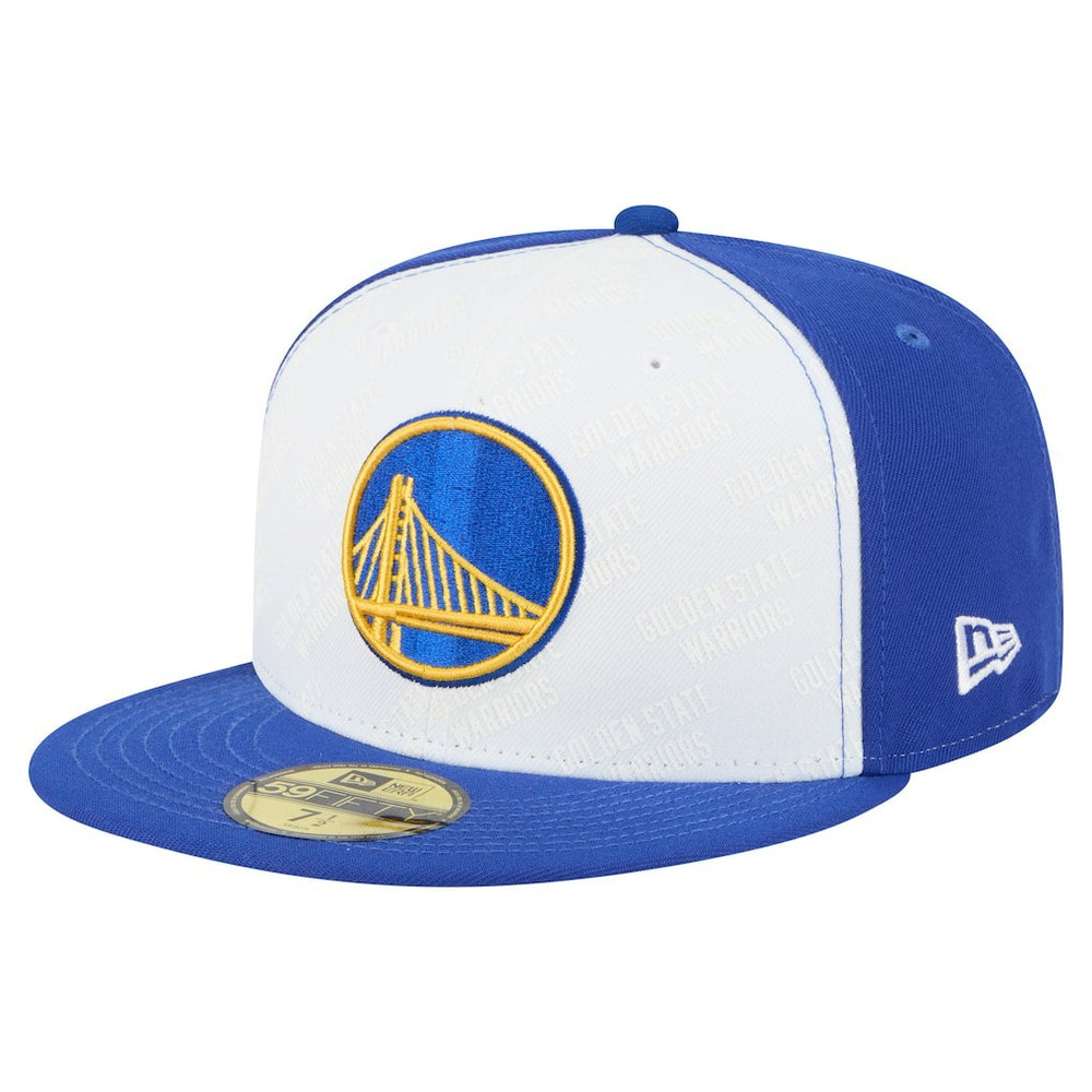 Golden State Warriors Repeat 59Fifty Fitted Hat White/Royal