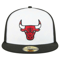 Chicago Bulls Repeat 59Fifty Fitted Hat White/Black