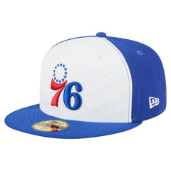 Philadelphia 76ers Repeat 59Fifty Fitted Hat White/Royal