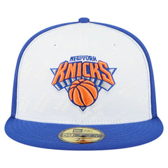New York Knicks Repeat 59Fifty Fitted Hat White/Blue