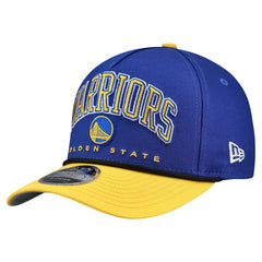 Golden State Warriors Bold Arch COOLERA 9FORTY A-Frame M-Crown Adjustable Hat Royal