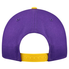 Los Angeles Lakers Bold Arch COOLERA 9FORTY A-Frame M-Crown Adjustable Hat Purple