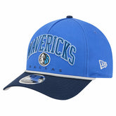 Dallas Mavericks Bold Arch COOLERA 9FORTY A-Frame M-Crown Adjustable Hat Blue