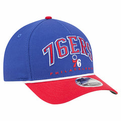 Philadelphia 76ers Bold Arch COOLERA 9FORTY A-Frame M-Crown Adjustable Hat Royal