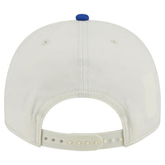 Golden State Warriors Chainstitch 9FIFTY A-Frame Snapback Hat Cream/Royal