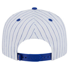 New York Knicks Deceptor Pinstripe 9FIFTY Snapback Hat White
