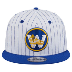 Golden State Warriors Deceptor Pinstripe 9FIFTY Snapback Hat White