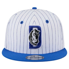 Dallas Mavericks Deceptor Pinstripe 9FIFTY Snapback Hat White