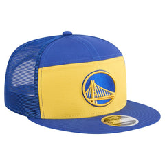Golden State Warriors Outdoor Split Panel 9FIFTY Snapback Hat Gold/Royal