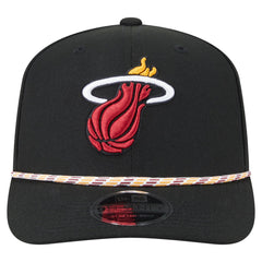 Miami Heat Rope 9SEVENTY Adjustable Hat Black
