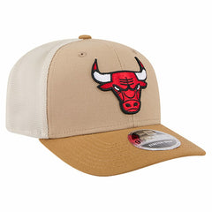 Chicago Bulls Two-Tone 9SEVENTY Adjustable Trucker Hat Tan/Light Brown