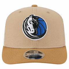 Dallas Mavericks Two-Tone 9SEVENTY Adjustable Trucker Hat Tan/Light Brown