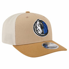 Dallas Mavericks Two-Tone 9SEVENTY Adjustable Trucker Hat Tan/Light Brown