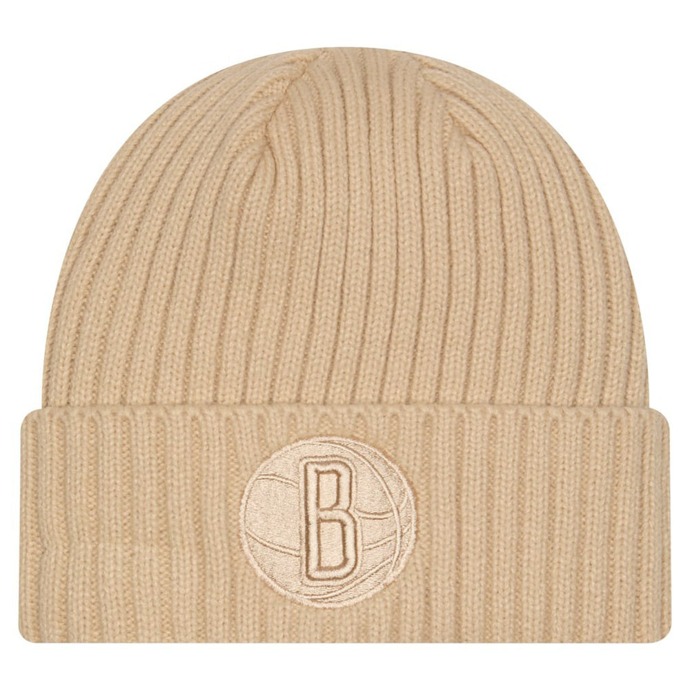 Brooklyn Nets Color Pack Cuffed Knit Hat Tan