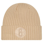 Brooklyn Nets Color Pack Cuffed Knit Hat Tan