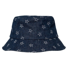 Dallas Cowboys The Wild Collective Women's Denim Bucket Hat Navy