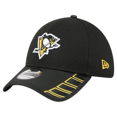 NHL Pittsburgh Penguins New Era Visor Hit 39THIRTY Flex Hat - Black