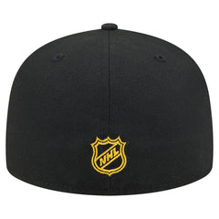 NHL Boston Bruins New Era Oversized Vintage Arch 59Fifty Fitted Hat - Black