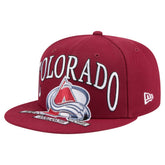 NHL Colorado Avalanche New Era Oversized Vintage Arch 59Fifty Fitted Hat - Burgundy