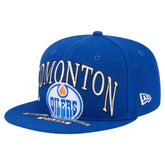 NHL Edmonton Oilers New Era Oversized Vintage Arch 59Fifty Fitted Hat - Royal