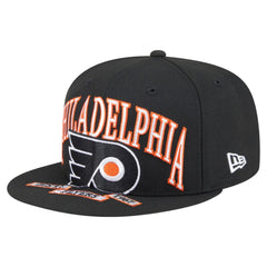 NHL Philadelphia Flyers New Era Oversized Vintage Arch 59Fifty Fitted Hat - Black