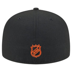 NHL Philadelphia Flyers New Era Oversized Vintage Arch 59Fifty Fitted Hat - Black