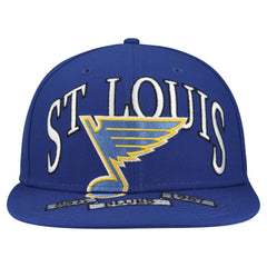 NHL St. Louis Blues New Era Oversized Vintage Arch 59Fifty Fitted Hat - Blue