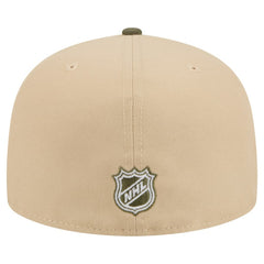 NHL Boston Bruins New Era Color Pack Two-Tone 59FIFTY A-Frame Fitted Hat - Tan/Olive