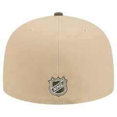 NHL Colorado Avalanche New Era Color Pack Two-Tone 59FIFTY A-Frame Fitted Hat - Tan/Olive