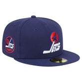 NHL Winnipeg Jets New Era Deceptor 59FIFTY Fitted Hat - Navy