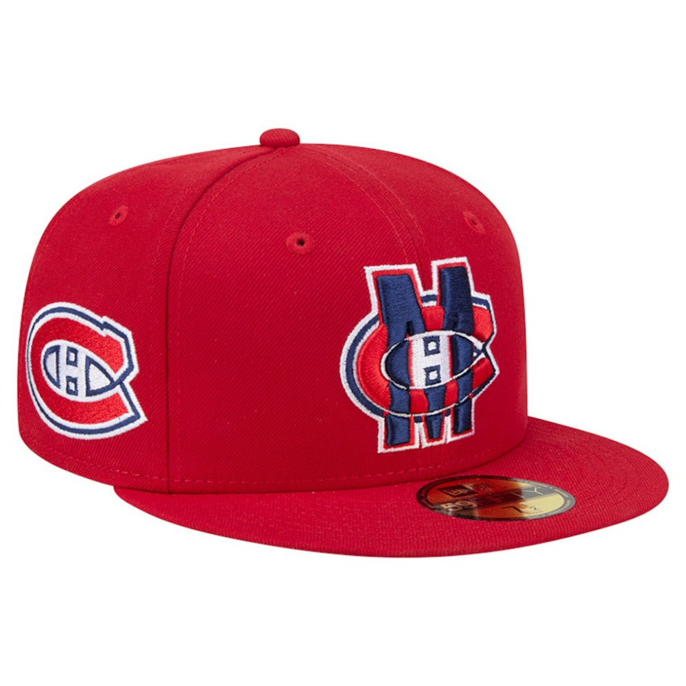 NHL Montreal Canadiens New Era Deceptor 59FIFTY Fitted Hat - Red