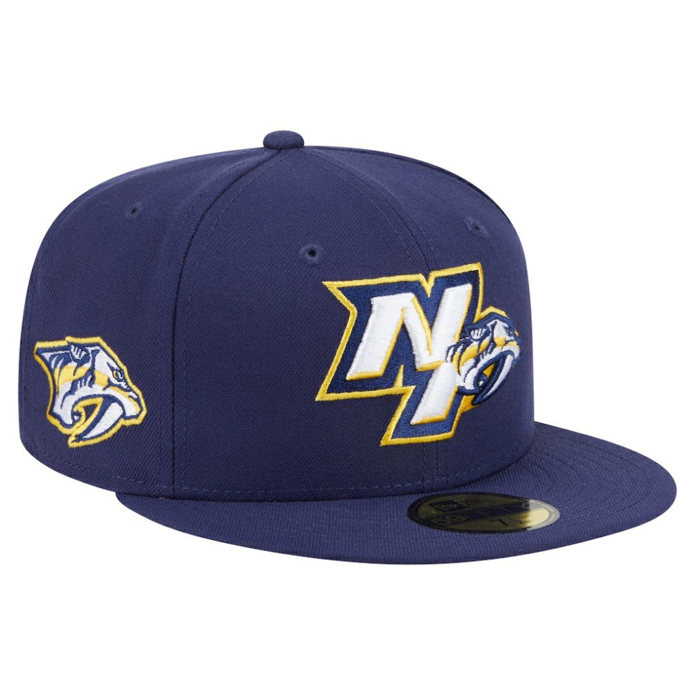 NHL Nashville Predators New Era Deceptor 59FIFTY Fitted Hat - Navy
