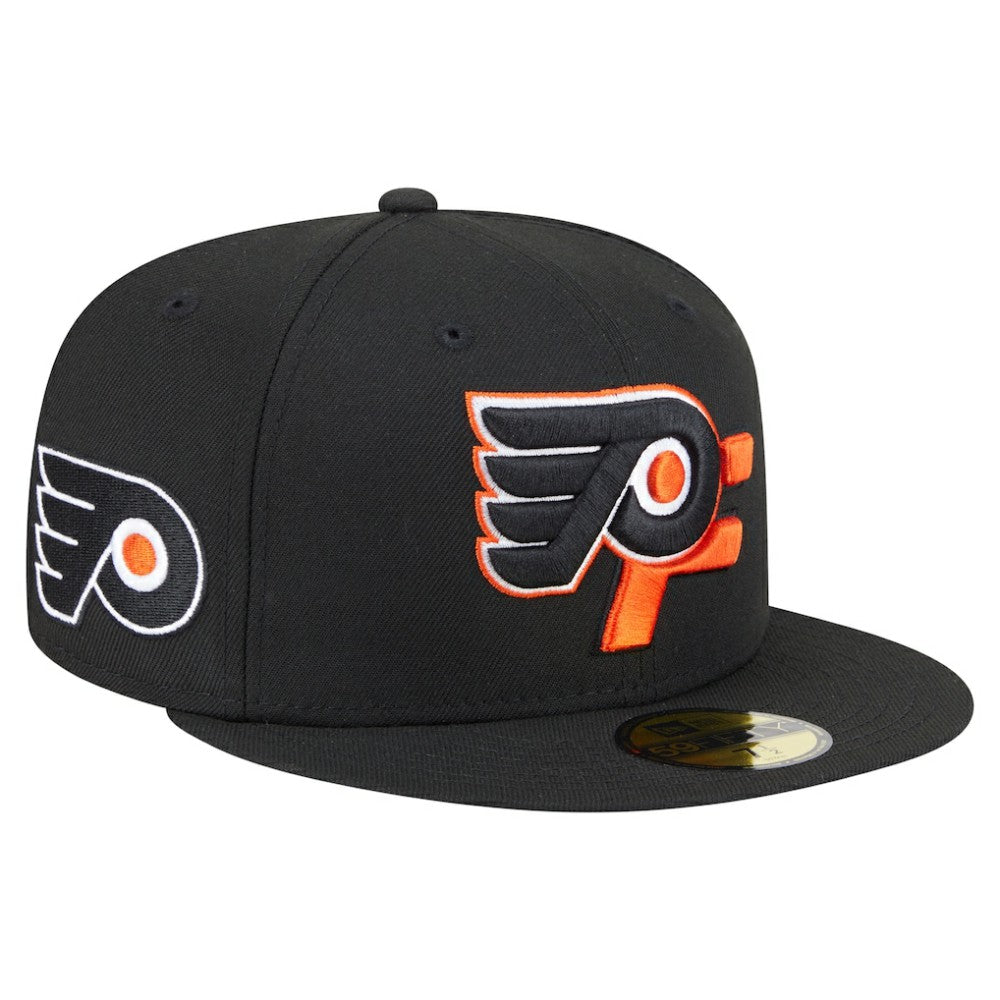 NHL Philadelphia Flyers New Era Deceptor 59FIFTY Fitted Hat - Black