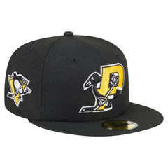 NHL Pittsburgh Penguins New Era Deceptor 59FIFTY Fitted Hat - Black