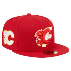 NHL Calgary Flames New Era Deceptor 59FIFTY Fitted Hat - Red