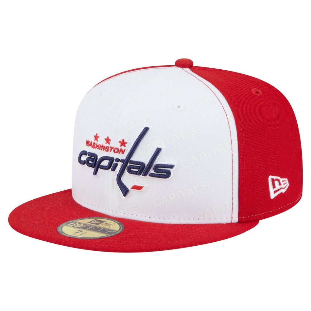 NHL Washington Capitals New Era Repeat Two-Tone 59FIFTY Fitted Hat - White/Red