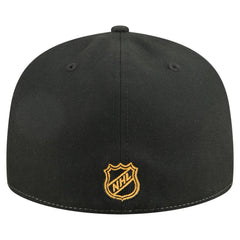 NHL Boston Bruins New Era Repeat Two-Tone 59FIFTY Fitted Hat - White/Black