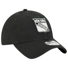 NHL New York Rangers New Era Stamp Fabric Applique 9TWENTY Adjustable Hat - Black