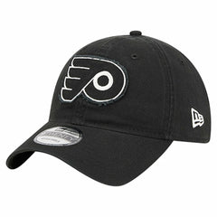 NHL Philadelphia Flyers New Era Stamp Fabric Applique 9TWENTY Adjustable Hat - Black