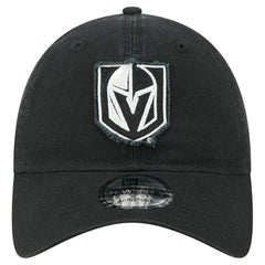 NHL Vegas Golden Knights New Era Stamp Fabric Applique 9TWENTY Adjustable Hat - Black