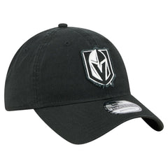 NHL Vegas Golden Knights New Era Stamp Fabric Applique 9TWENTY Adjustable Hat - Black