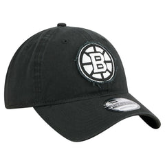 NHL Boston Bruins New Era Stamp Fabric Applique 9TWENTY Adjustable Hat - Black