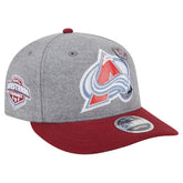 NHL Colorado Avalanche New Era Wool Pin Low Profile 9FIFTY Snapback Hat - Gray/Burgundy