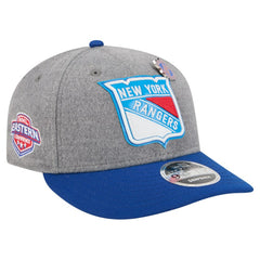 NHL New York Rangers New Era Wool Pin Low Profile 9FIFTY Snapback Hat - Gray/Blue